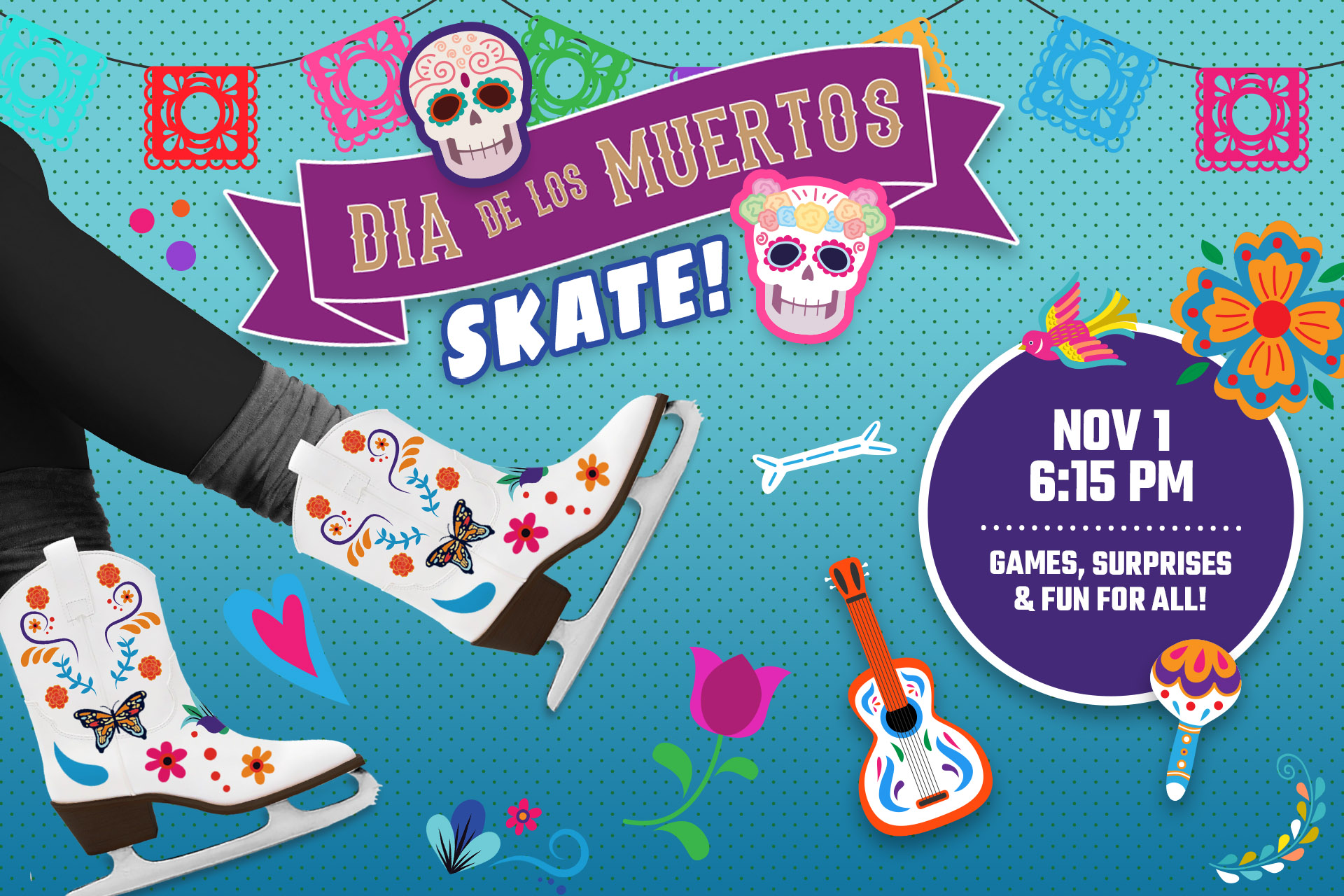 Dia de Los Muertos skate is November 1